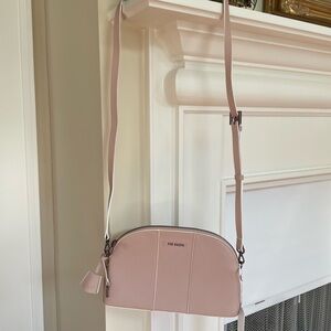 NWT Ted Baker Barbrie Crosshatch Dome Crossbody. Taupe.